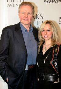 Jon Voight and Skyler Shaye at the launch of the new line of contemporary clothing at Saks Fifth Avenue.
