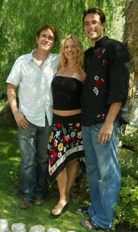 John Shea, Victoria Pratt and Victor Webster at the 44th Monte-Carlo Television Festival.