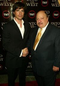 Matthew Settle and William Mastrosimone at the premiere of "Into the West."