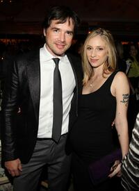 Matthew Settle and Naama Settle at the 2008 Tribeca Film Institute Fall Benefit after party of "Quantum of Solace."
