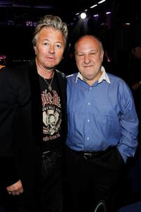 Brian Setzer and Harvey Goldsmith at the after party of Les Paul's 95th Birthday with Special Intimate Performance.