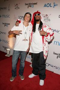 Ryan Sheckler and Lil John at the "AOL Music Welcomes Homes Lil' Kim."