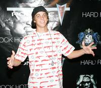 Ryan Sheckler at the concert by rapper 50 Cent.