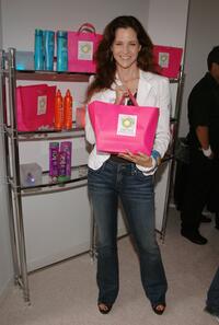 Ally Sheedy at the Herbal Essence booth at the VMA Style Villa at the Bryant Park Hotel.