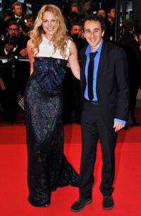 Elie Semoun and Guest at the premiere "Vicky Cristina Barcelona" during the 61st International Cannes Film Festival.