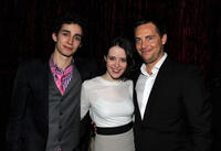 Robert Sheehan, Claire Foy and Stephen Campbell Moore at the after party of the premiere of "Season of the Witch."