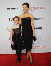 Lily Mo Sheen and Kate Beckinsale at the Tribeca Film Institute benefit screening of "Everybody's Fine."