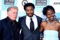 Martin Sheen, Chiwetel Ejiofor and Elle Downs at the Los Angeles Film Festival opening night screening of the film "Talk to Me".