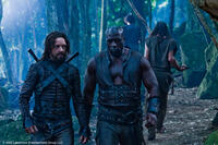 Michael Sheen as Lucian and Kevin Grevioux as Raze in "Underworld: Rise of the Lycans."