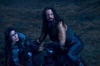 Rhona Mitra and Michael Sheen in "Underworld: Rise of the Lycans."