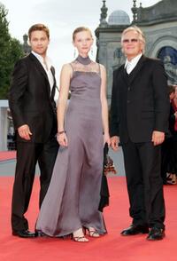 Maciej Zakoscielny, Agata Buzek and Andrzej Seweryn at the premiere of "Nightwatching" during the 64th Venice Film Festival.