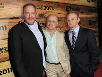 Brent Sexton, president of Fox Television Studios David Madden and Eric Ladin at the Los Angeles Screenings party in California.