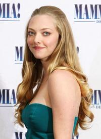 Amanda Seyfried at the photocall of "Mamma Mia! The Movie."