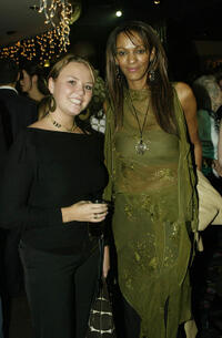 Charlie Brooks and Judi Shekoni at the London premiere of "Lord of the Rings-The Two Towers."