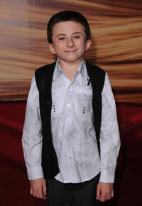 Atticus Shaffer at the premiere of "Tangled."