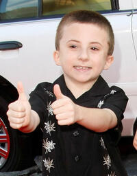 Atticus Shaffer at the premiere of "Hancock."