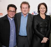 JJ Abrams, Colm Meaney and Fiona Shaw at the Third Annual "Oscar Wilde: Honoring The Irish in Film" reception.