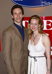 Laura Linney and Ben Shenkman at the after party of "Sight Unseen."
