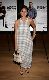 Jamie-Lynn Sigler at the screening of "Alive Day Memories: Home From Iraq."