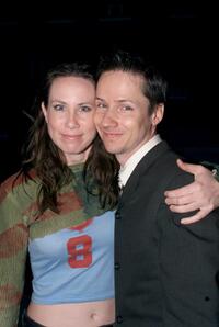 Miriam Shor and John Cameron Mitchell at the screening of "Hedwig and the Angry Inch" during the 13th Annual New York Lesbian and Gay Film Festival.