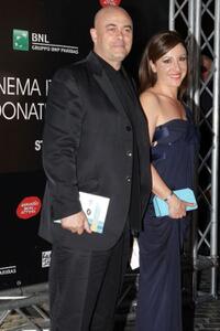 Maurizio Crozza and Carla Signoris at the David di Donatello Movie Awards.