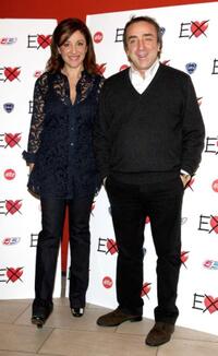Carla Signoris and Silvio Orlando at the Milan photocall of "Ex."