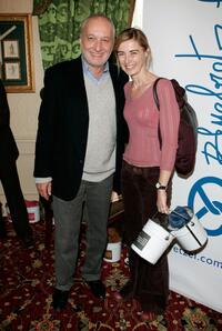 Francois Berleand and Anne Consigny at the "Espace Glamour Chic" gift lounge.
