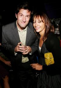 Michael Showalter and Rashida Jones at the after party of the premiere of "The Baxter."