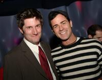 Michael Showalter and Justin Theroux at the afterparty screening of "The Baxter."