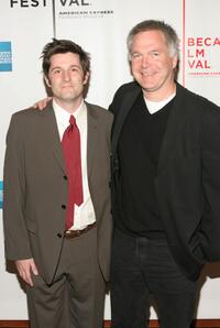 Michael Showalter and Jonathan Sehring at the screening of "The Baxter."