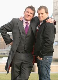 Shane Richie and Lex Shrapnel at the photocall of "Minder."