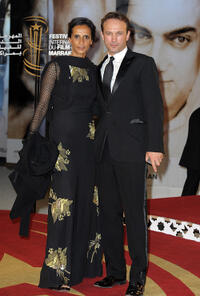 Karine Silla and Vincent Perez at the opening ceremony of the 10th Marrakech International Film Festival in Marrakech.
