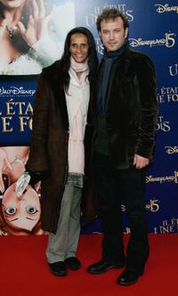 Karine Silla and Vincent Perez at the premiere of "Enchanted."