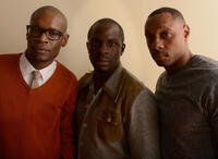Darien Sills-Evans, Gbenga Akinnagbe and Dorian Missick at the portrait session of "Big Words" during the 2013 Sundance Film Festival.