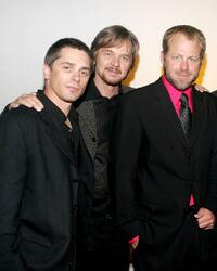 Billy Warlock, Stephen Nichols and Kin Shriner at the pre-party to benefit St. Jude Children's Research Hospital.