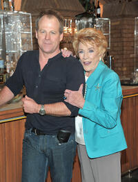 Kin Shriner and Jeanne Cooper at the CBS "The Young And The Restless" 38th Anniversary Cake Cutting Ceremony in California.