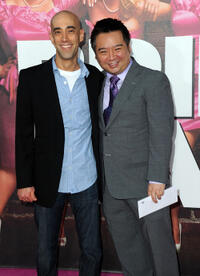 Mitch Silpa and Rex Lee at the California premiere of "Bridesmaids."