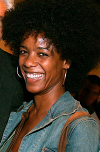 Leslie Silva at the after party of the Celebrity Reading of "Voices Of A People's History Of The United States" in California.
