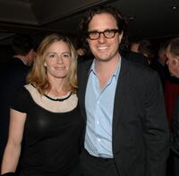 Elisabeth Shue and her husband Davis Guggenheim at the cocktail reception prior to the 32nd Annual LA Film Critic's Association Awards.