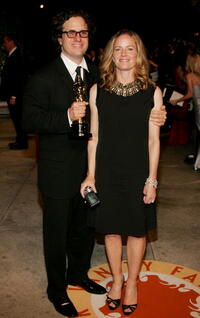 Elisabeth Shue and Davis Guggenheim at the 2007 Vanity Fair Oscar Party.