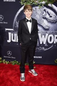 Ty Simpkins at the California premiere of "Jurassic World."