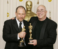 Michael Silvers and Randy Thom at the 77th Annual Academy Awards.