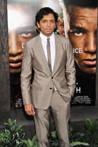 Director M. Night Shyamalan at the New York premiere of "After Earth."