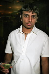 M. Night Shyamalan at the opening of MR CHOW Tribeca.