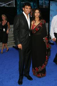 M. Night Shyamalan and Bhavna Vaswani at the premiere of "Lady In The Water."
