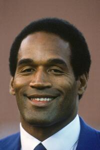 O.J. Simpson at the season game on Monday Night Football circa.