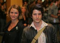 Clement Sibony and Guest at the French premiere of "Revolver."