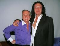 Gene Simmons and Hugh Hefner at the Tongue Magazine Fall 2002 Issue release party.