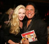 Gene Simmons and Shannon Tweed at the "Tongue Magazine" release party.