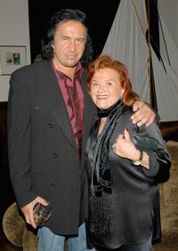 Gene Simmons and Tara Guber at the Wesley Clark at Gubers.
